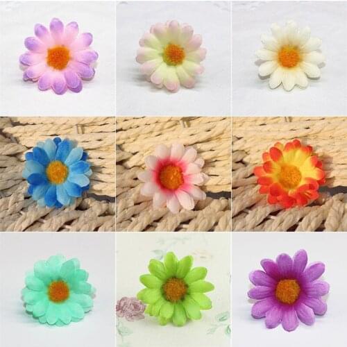 100 Pcs Simulation Artificial Daisies Flowers DIY Decoration for Home Wedding Party AUG889