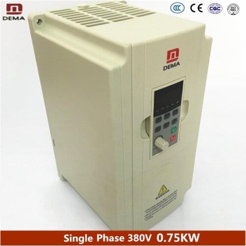 DEMA D5M Series 0.75KW Small Power 1 Phase 220V Input Frequency Converter Speed Drive Water Pump Assembly Line Motor Inverter