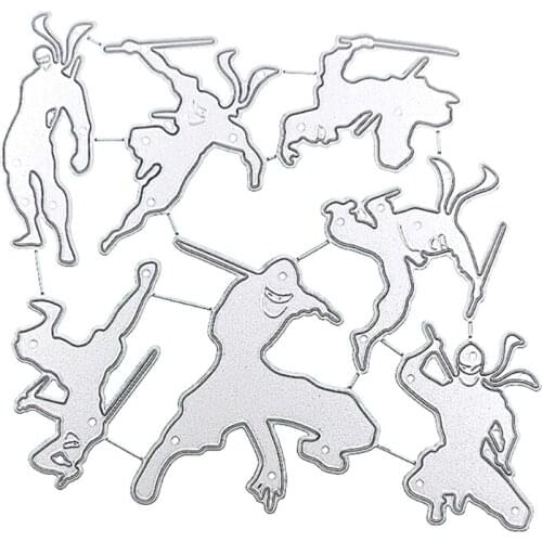 Warrior Metal Cutting Dies Stencil DIY Scrapbooking Album Paper Card Template