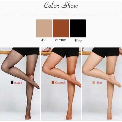 2017 New Adult Women Flesh-colored caramel Black Sexy Latin Dance Tights Fishnet Tights Pantyhose Dance Latin stockings