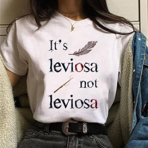 2021 New Women T-shirt Comics Design Feather Print Oversized T Shirt Harajuku Kawaii Clothes Female Short Sleeve Unisex Top Tees