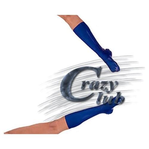 Crazy club_New arrival Sexy 100% Natural Latex Handmade Latex blue sock latex low Customized latex Free Shipping Fast Delivery
