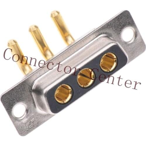 PCB solder large current 3W3 Dsub DB Female Connector 3-pin right angle 90 degree
