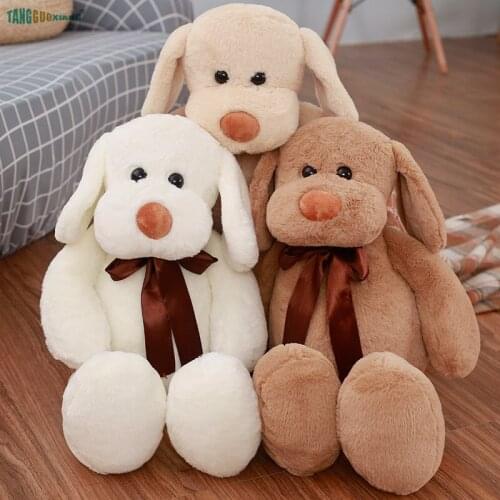 35-100cm Dog Plush Toys Soft Stuffed Plush Animals Dolls Kids Toy birthday Christmas gift 100% Cotton