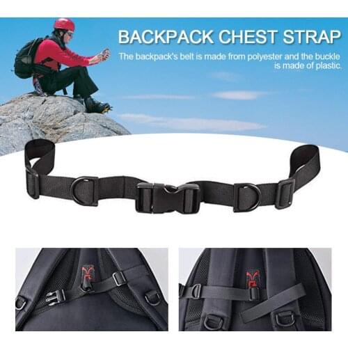 Adjustable Camping Backpack Chest Strap Heavy Duty Knapsack Sternum Belt With A Soft Buckle For Outdoor Hiking Jogging Bag Parts