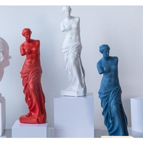 Roman Mythology Venus Statue Ornament Goddess Art Sculpture Creative Resin Gypsum Figurine Home Decoration Art Material R4695