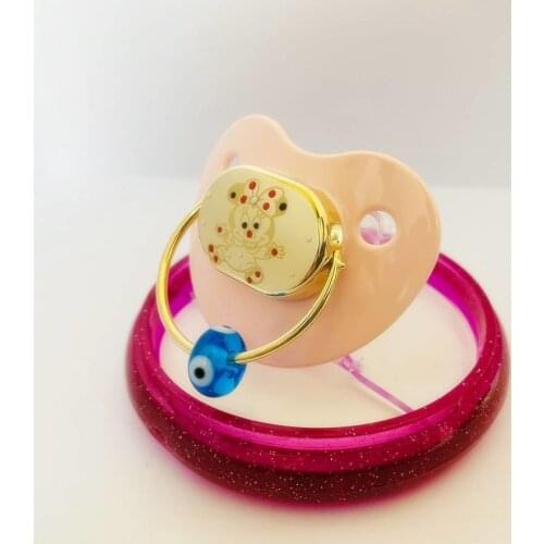Gold Spout Design 14 Gauge Baby Accessory Gift Newborn Babies Soothing Silicone Shaper Safe Breast Custom Memories