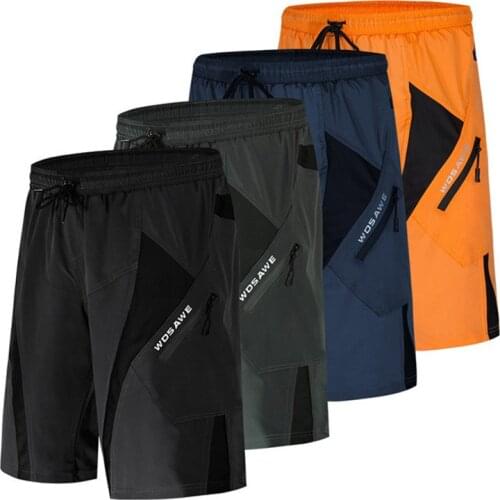 Men Padded Cycling Shorts Reflective MTB Mountain Bike Bicycle Riding Pants Waterproof Loose Biker Shorts Cycling Underwear