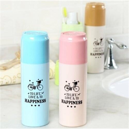 High Quality Travel Toothbrush Organizer Case Portable Cute Toothbrush Storage Box Tableware Fork Spoons Protect Container