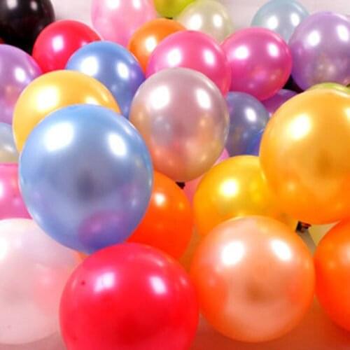 100Pcs 12 Inch 2.8g Pearl Latex Balloon Happy Birthday Party Decorations Wedding Party Suppliers Latex Helium Air Balls