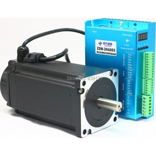 2 phase Nema 34 Closed loop speed servo stepper set closed loop stepping motor encoder + driver 12.5Nm