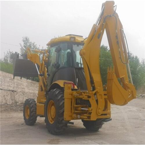 4 Wheel Bucket Backhoe Loader SY747 Hydraulic System Excavation Loading Excavator