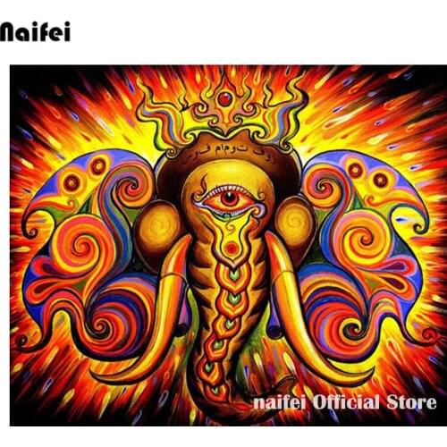 5d diy full square round diamond embroidery Abstract colorful animal eyes diamond painting flower cross stitch mosaic home decor