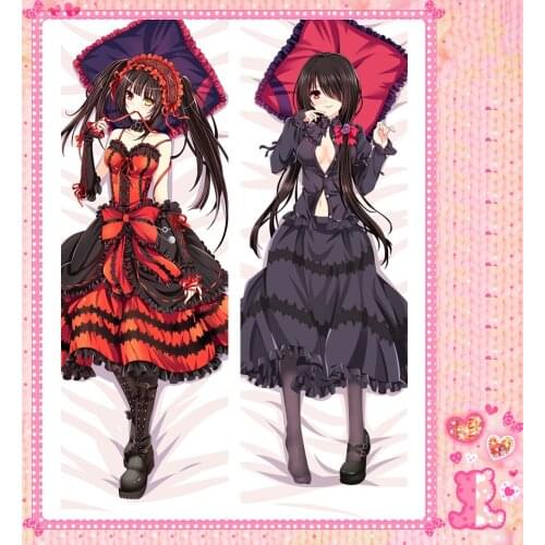 Anime Cartoon Date A Live Peach Skin 2 Way Double sided hugging Pillow Case Pillow Cover Pilllowcase 79036