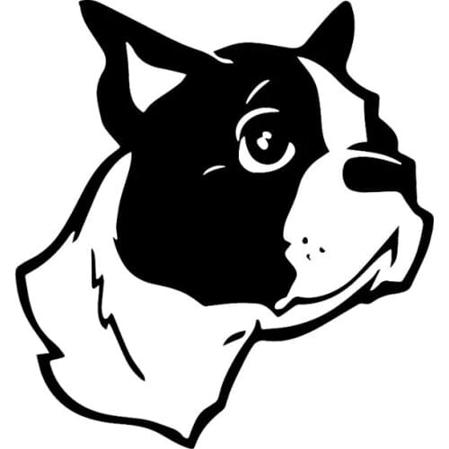 Car Stickers PVC Decals Dog Pet Window Cartoon Great Decorated Black/silver 14X15CM