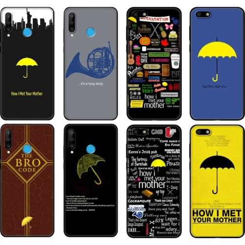 Black tpu Case For Huawei Honor 20 Lite 10 10i 20S 30S 30 Case Honor 7A 5.45 7s 7C 5.7 Case Cover how i met his mother himym