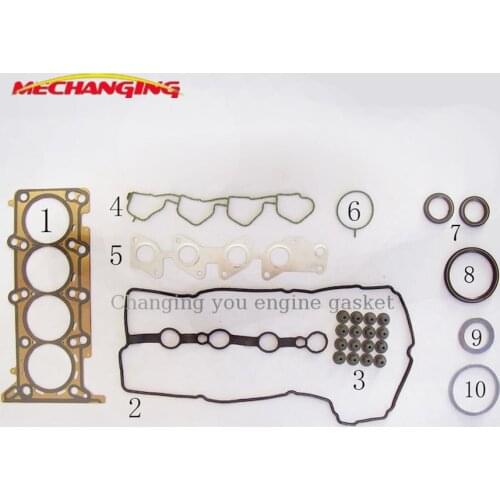 For CHEVROLET SAIL 1.4L LCU Metal Engine Gasket With Cylinder Head Gasket Set Engine Parts Full Set 9024765