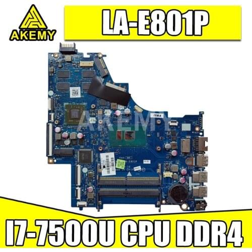 For HP Pavilion 15-BS Laptop Motherboard I7-7500U/CPU 924759-601 924759-001 CSL50/CSL52 LA-E801P 100% tested