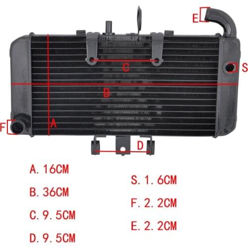 For Honda CB400 VTEC400 1999-2008 CB 400 VTEC Motorcycle Aluminium Cooling Replacement Radiator