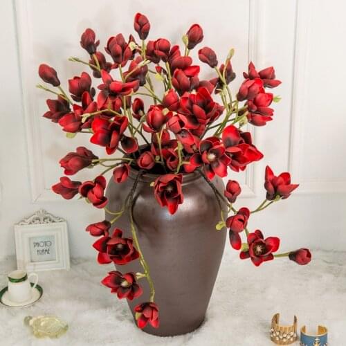 Artificial Hero Flower Simulation Kapok Tree Greenery Perfumes Magnolia Flowers Mulan Kapok Fake Silk Flowers Home Wedding Decor