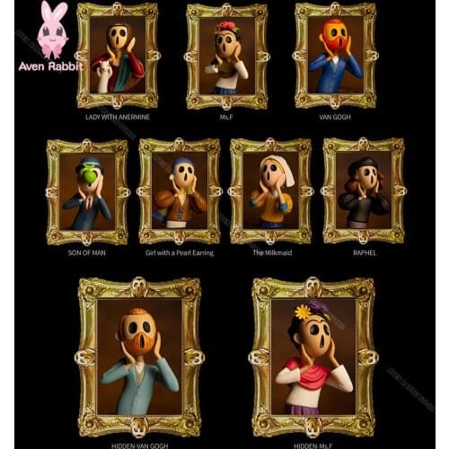 World Famous Painting Series 4 Blind Box Collectible Toys for Kids Caja Sorpresa Surprise Box Model Birthday Gift Collection