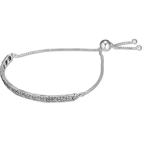 Ear of wheat Bracelets with Clear CZ 100% 925 Sterling Silver Jewelry For Women Wholesales Free Shipping