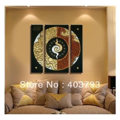 Beatiful modern fashion oil painting on canvas south asia style lucky totem free shipping