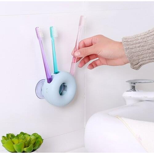 Wall Mounted Toothbrush Holder Bathroom 4 holes toothbrush Shaver rack bathroom accessories Bathroom storage rack