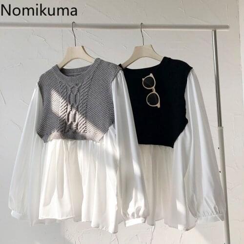 Трикотажные блузки Nomikuma China At AliExpress