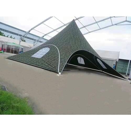 10m Diameter Single Top Star Shape Tent PVC and Aluminum Tent for Outdoor Party Event Sun Shade Leisure Trade Show Marquee Tent