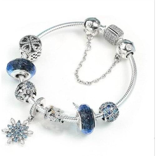 Original 925 Sterling Silver Strand Bracelets Cinderella Pumpkin With Crystal pandora Bracelet Bangle Jewelry