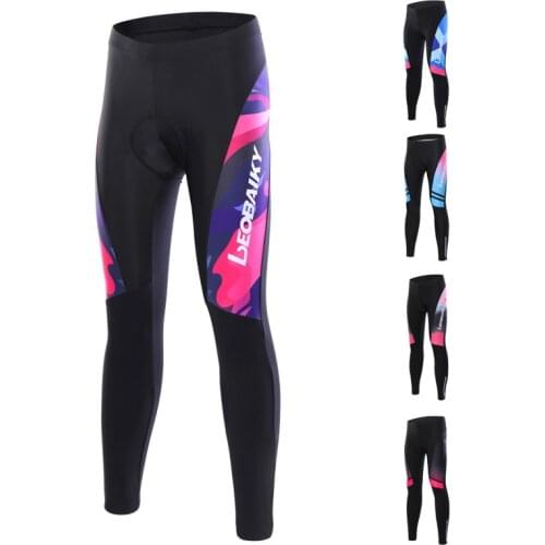 Autumn Spring Thin Bicycle Trousers Mountain Bike Pants Mtb Cycling Pants Women Long Shorts Cycle Wear Compression Tights Woman