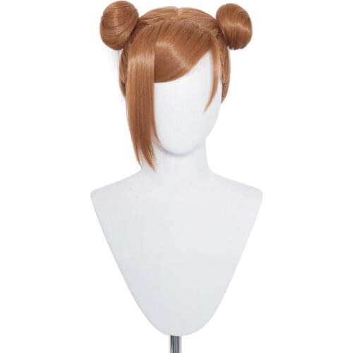 Jujutsu Kaisen Kugisaki Nobara Cosplay Wig Heat Resistant Synthetic Hair Carnival Halloween Party Props