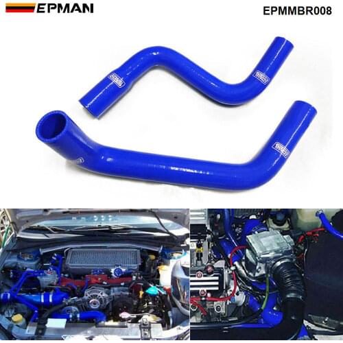 Silicone Intercooler Turbo Radiator Hose Kit For MIT LANCER 1.6 4G18 MT 06+ (2pcs) EPMMBR008