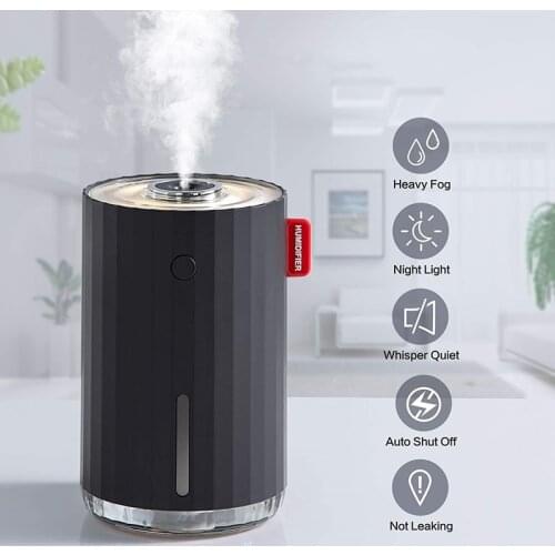 Air Humidifier Ultrasonic Aroma Essential Oil Diffuser 280ml USB Cool Mist Maker Aromatherapy with Romantic Lamp for Home Car