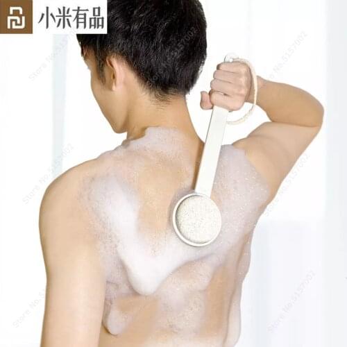 Youpin Qualitell Bath Brush Body Skin Brush Both Sides Spa Pumice Silicone Massage Long Handle Shower Bathroom Accessories Tools