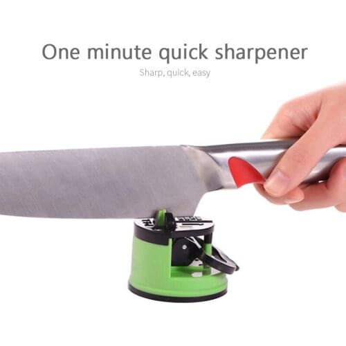 1PC Kitchen Sharpener Safe Knife Scissors Blade Grinder Stone Knives Sharpening Tungsten Diamond Sharpener Tool with Suction Pad