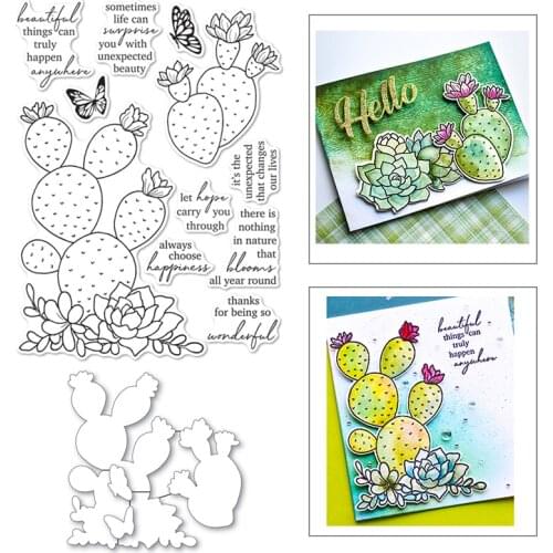 Pineapple Fruit Butterfly Pattern with Word Background 2021 New Stamps and Dies for Scrapbooking Card Making Photo Album