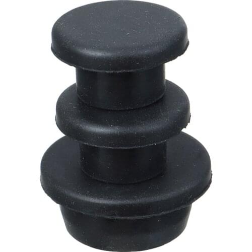 3x Rubber Removable Plug Set For Jeep Wrangler JK 2007-2018 Tailgate Tramp Stamp Tire Carrier Delete Durable Waterproof Plugs