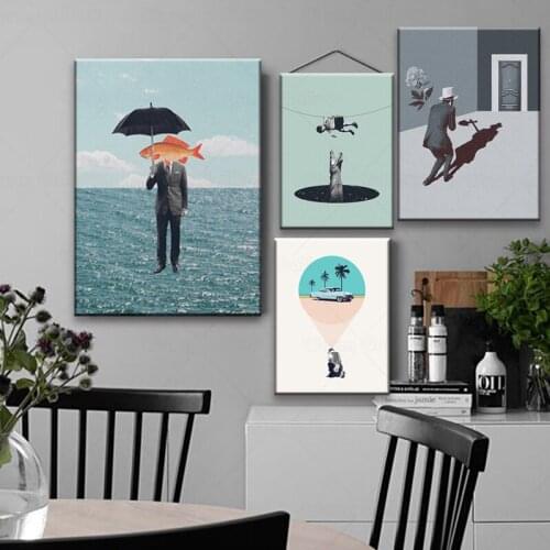 Abstract Canvas Schilderij Surrealisme Klassieke Kunstwerk Fantasy Posters En Prints Wall Art Foto Voor Woonkamer Cuadros Decor