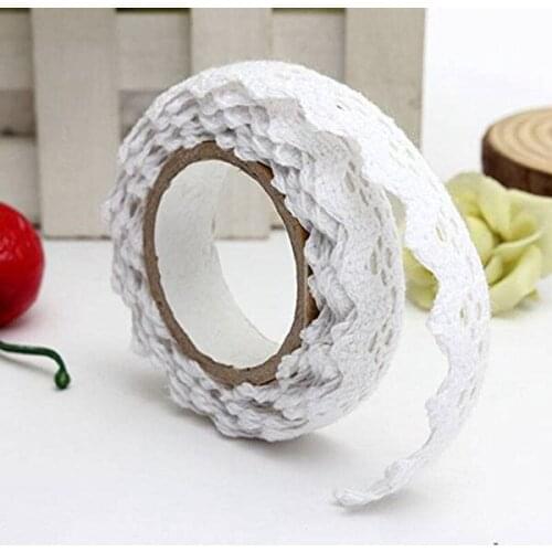 Promotion! 1x Decoration Band Christmas Ribbon Lace Wedding Gift on 1.8 * 170cm White