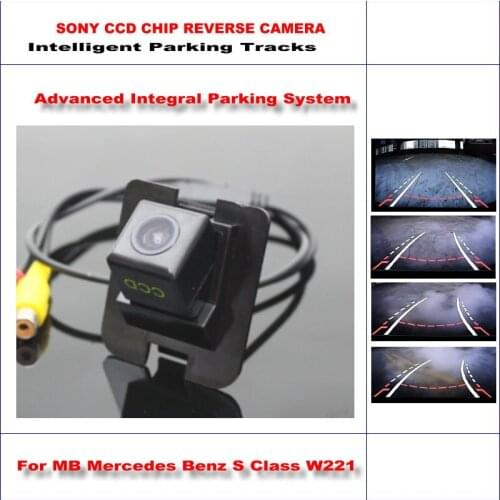 Car Intelligentized Reverse Camera For Mercedes Benz S Class W221 Rear View Backup Dynamic Guidance Tracks CAM