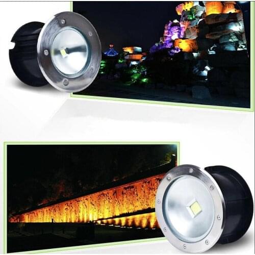 Factory Direct Sale Free Shipping 10W 20W 30W 50W COB LED Underground Light Lamp IP67 Buried Recessed Floor Outdoor Lamp 85-265V