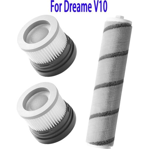 Original Dreame V10 Part Pack Handheld Vacuum Cleaner Spare Parts Kits HEPA Filter Roller brush Soft Fluff Brush Main brush