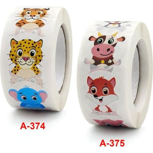 Children cartoon animal stickers cute Reward Stickers label kindergarten teachers encourage supplies