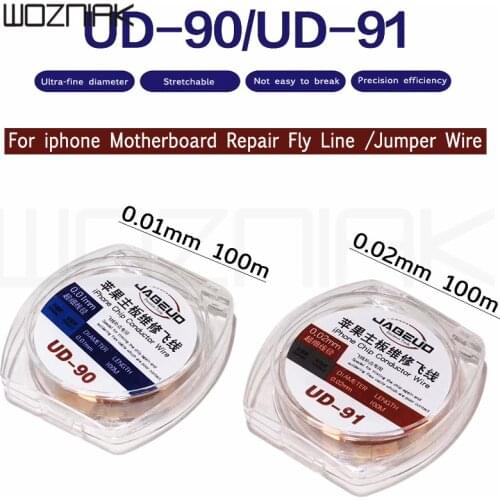 Wozniak 0.01mm 0.02mm Enameled Copper Wire Polyurethane fingerprint Copper fly Line Soldering For iPhone Chip conductor Wire