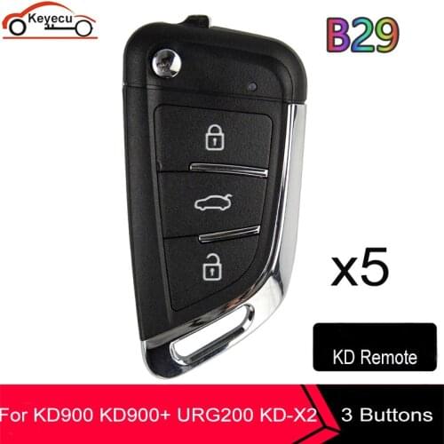 KEYECU 5pcs KEYDIY B29 Universal Remote B Series for KD900 KD900+ URG200 KD-X2 KD MINI KD B-Series Remote Key KD Remote