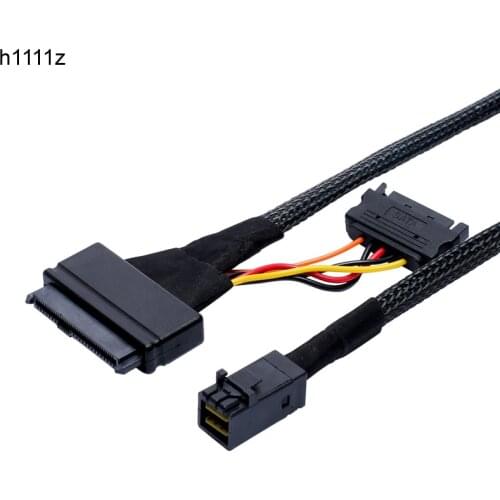 Computer Cables & Connectors HDD Cable HD Mini-SAS (SFF-8643) to U.2 (SFF-8639) Cable for 2.5" NVMe SSD Suppor INTEL 750 U.2 SSD