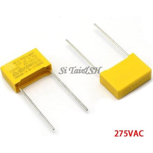20pcs 100nF capacitor X2 capacitor 275VAC Pitch 10mm X2 275V Polypropylene film capacitor 0.1uF