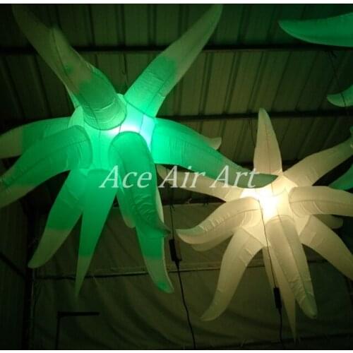 Beautiful Led light Inflatable Star For Night Club,Wedding, Stage Ceiling Decoration